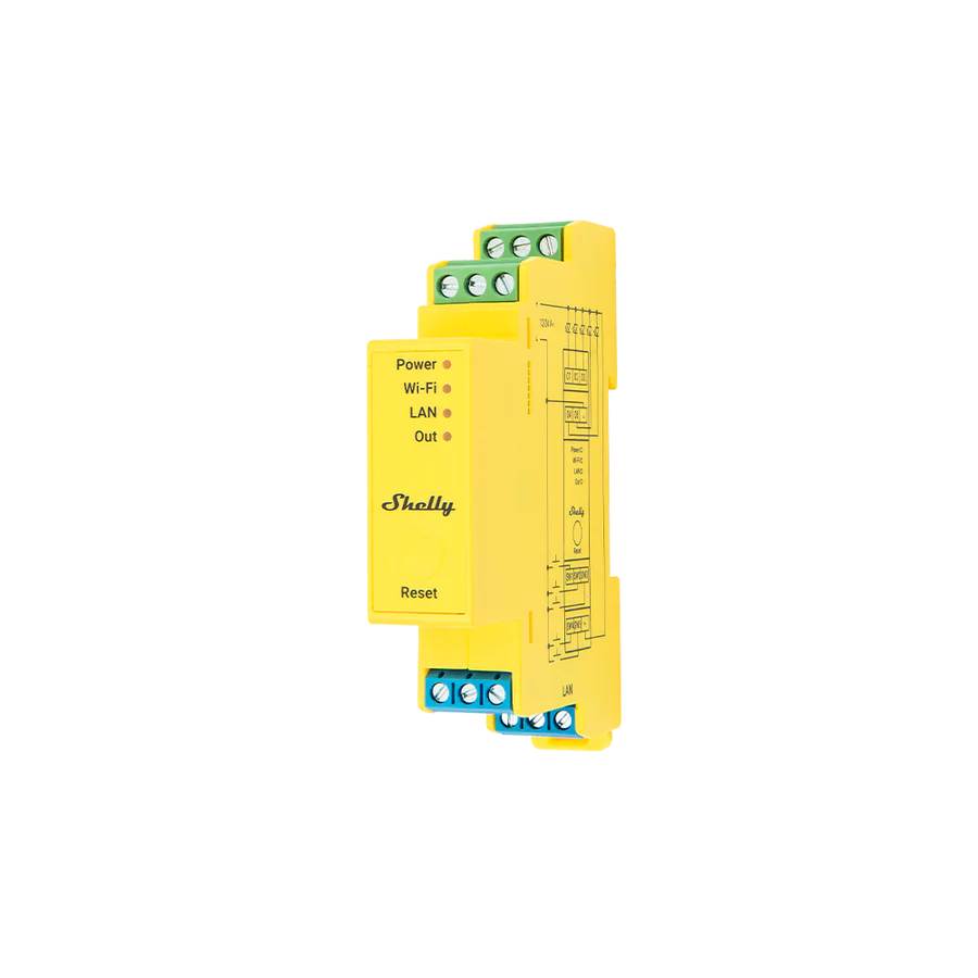 Shelly Pro RGBWW PM DIN-Schienen 5-Kanal RGBWW LED Controller mit Leistungsmessung WLAN LAN Bluetooth PV One