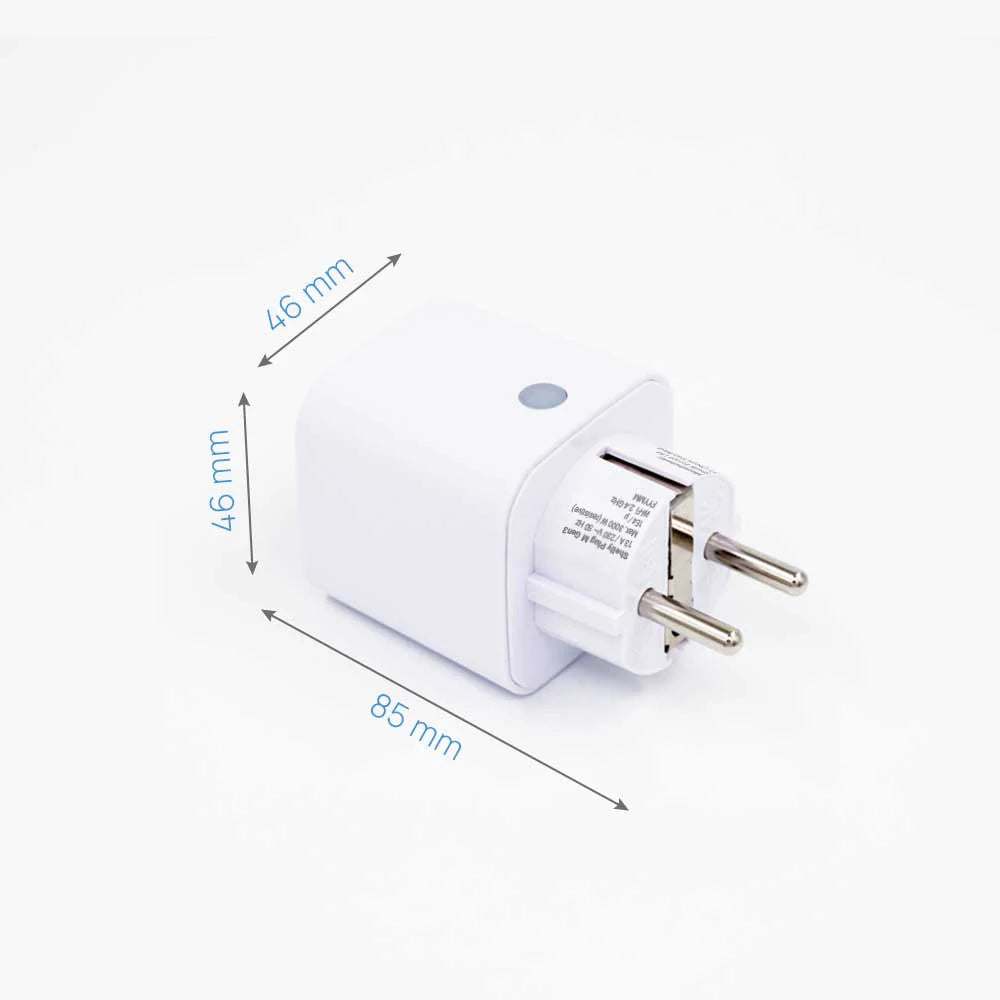 Shelly Plug M Gen3 WLAN Steckdose 13A mit Matter, Bluetooth und Messfunktion Shelly