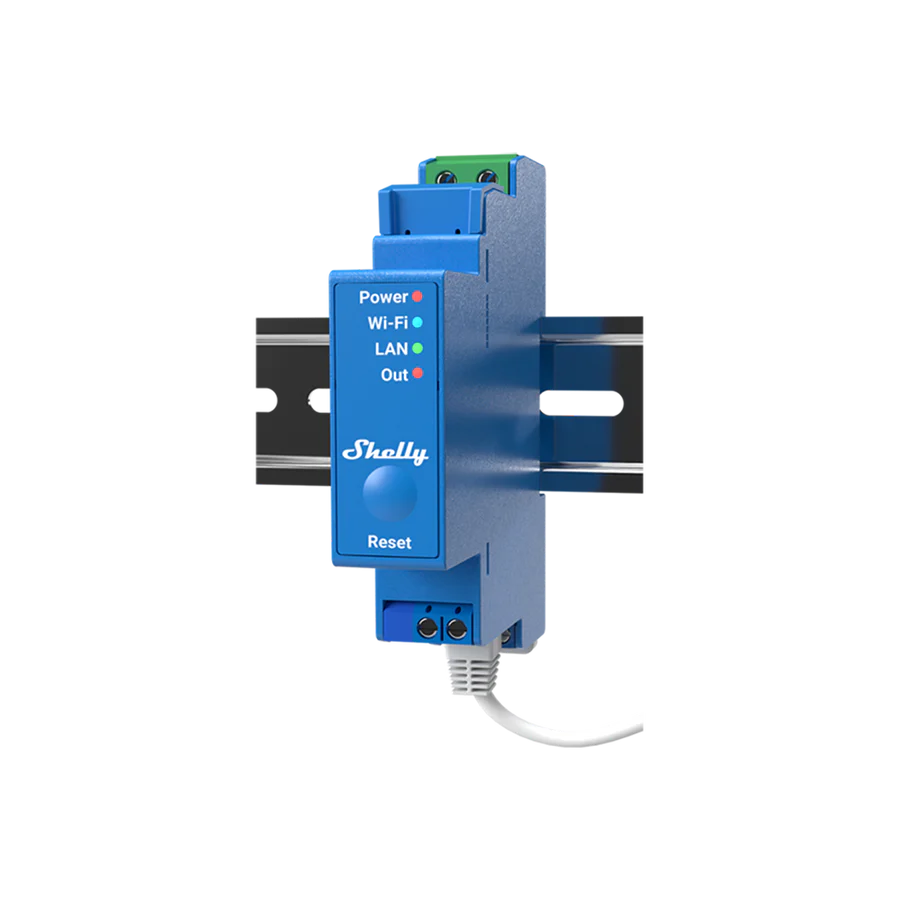 Shelly Pro 1 DIN-Schienen 1-Kanal Relais mit WLAN LAN Bluetooth Shelly