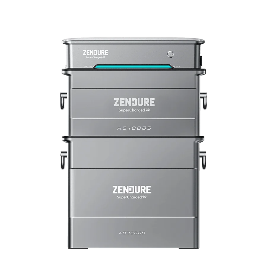 Zendure AIO Pro 1200 SolarFlow Hyper 2000 All-in-One Balkonkraftwerk Speicher 1200W AC mit AB1000S Erweiterungsbatterie Zendure
